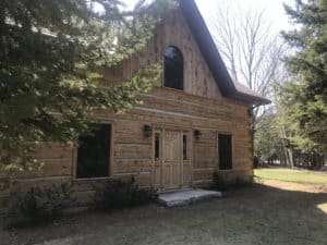 collingwood log home staining