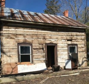 Log Home media blasting