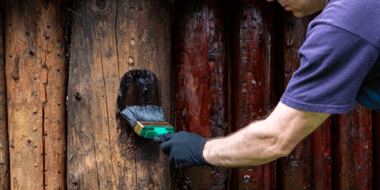 how often to stain a log home