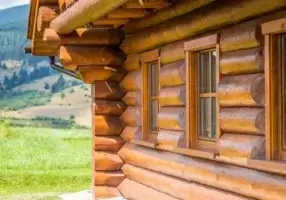 what is chinking a log cabin